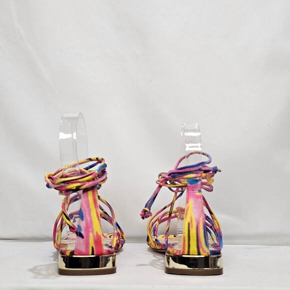 Jessica Simpson Women's Chasca Ankle Tie Lace Up Sandals Size 6 Multi NWT - Picture 5 of 8